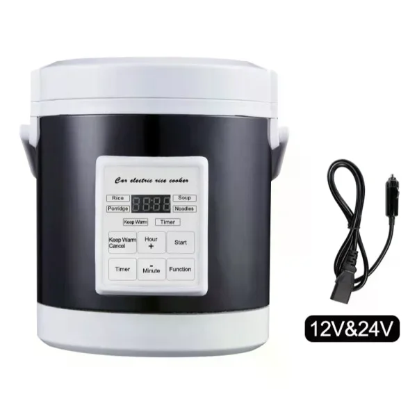 Автомобільна мультиварка Car Multivarka 12V/24V • Мультиварка в машину для легкового авто, фури, подорожей і комфортного приготування їжі в дорозі