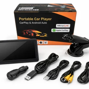 Автомобільний мультимедійний відеоплеєр з підтримкою CarPlay і Android Auto • Автомагнітола з екраном для авто • Мультимедійна система в автомобіль
