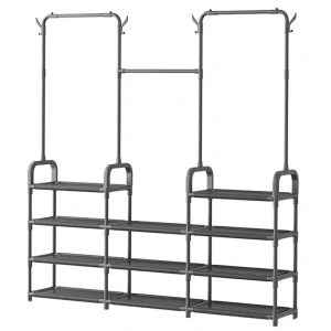 Багатофункціональна вішалка для зберігання Multi Functional Coat Rack AND 9130-4 • Підлогова стійка-органайзер для одягу, сумок, капелюхів та аксесуарів