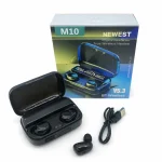 Бездротові навушники M10 TWS з мікрофоном • Bluetooth вкладиші для Android та iOS у зарядному кейсі для музики, дзвінків і щоденного використання
