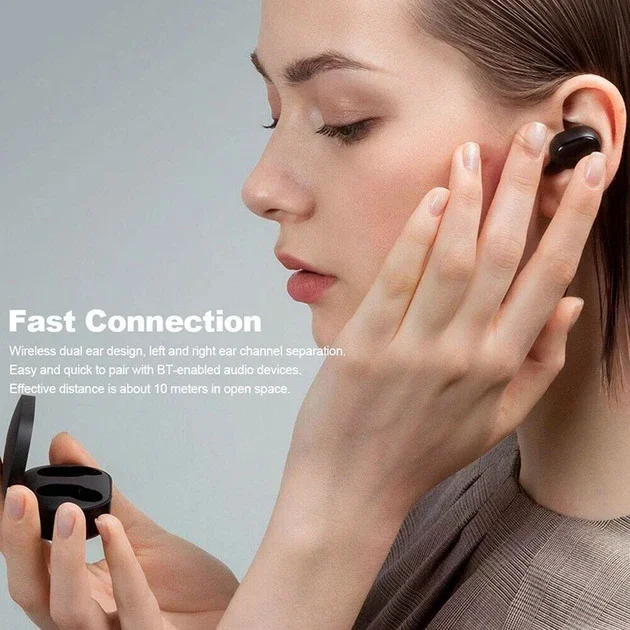 Бездротові стерео навушники A6S із зарядним кейсом • TWS Bluetooth навушники для музики, дзвінків і повсякденного використання - Зображення 4