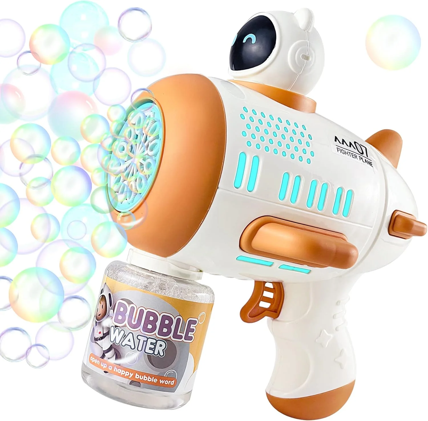 Дитячий автоматичний пістолет для мильних бульбашок Toy Bubble Gun • Іграшковий бульбашкомет для вулиці, свят, прогулянок і активних ігор