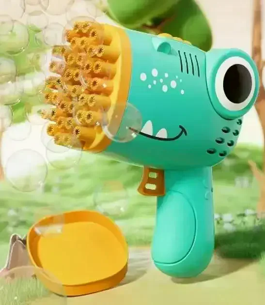 Дитячий автоматичний пістолет-кулемет для мильних бульбашок Bubble Blaster AND 636-73 • Іграшка Bubble Gun для вулиці, свят і активних ігор - Зображення 3