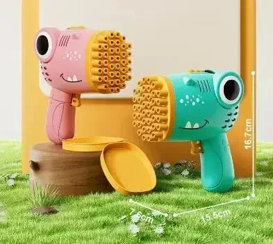 Дитячий автоматичний пістолет-кулемет для мильних бульбашок Bubble Blaster AND 636-73 • Іграшка Bubble Gun для вулиці, свят і активних ігор - Зображення 5