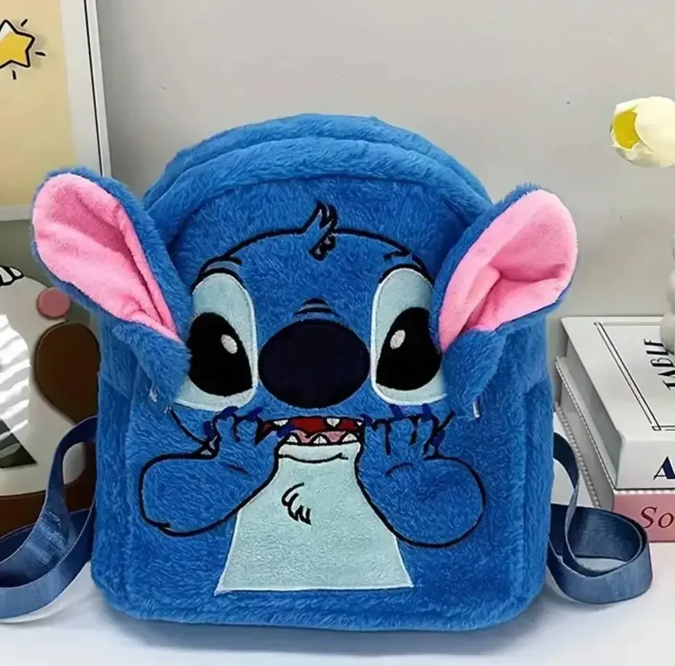 Дитячий м’який рюкзак Стіч Lilo Stitch з вушками • Плюшевий рюкзак для дівчинки і хлопчика, дитячий рюкзак Stitch для садка, прогулянок і подарунка - Зображення 2