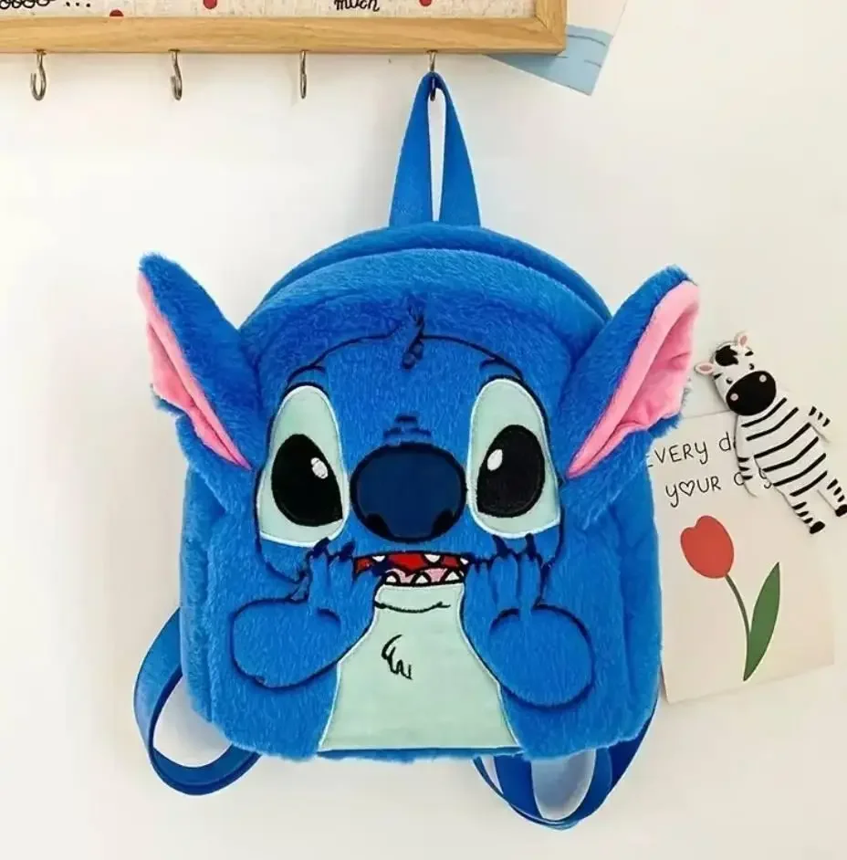 Дитячий м’який рюкзак Стіч Lilo Stitch з вушками • Плюшевий рюкзак для дівчинки і хлопчика, дитячий рюкзак Stitch для садка, прогулянок і подарунка - Зображення 3