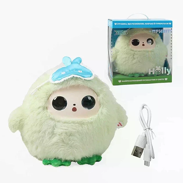 Інтерактивна м’яка іграшка з ШІ AI Smart Plush Toy • Розумна плюшева іграшка-компаньйон з голосовим спілкуванням, Wi-Fi та 40+ мовами - Зображення 5