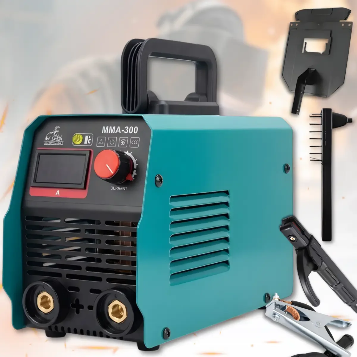 Інверторний зварювальний апарат DOMOTEC MMA-300 13.2kVA • Зварювальний інвертор MMA для дому, гаража і майстерні з регулюванням струму - Зображення 4