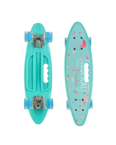 Пенніборд зі світною дошкою • Дитячий і підлітковий penny board зі світними колесами для прогулянок і активного катання - Зображення 5