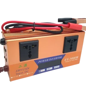 Перетворювач напруги LCD SMART 3000W 12V/24V у 220V • Автомобільний інвертор з дисплеєм для дому, авто та резервного живлення