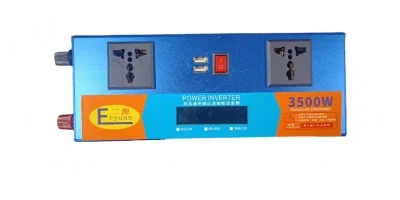 Перетворювач напруги LCD SMART 3500W 12V/24V у 220V • Автомобільний інвертор для акумулятора, дому, авто та резервного живлення - Зображення 3