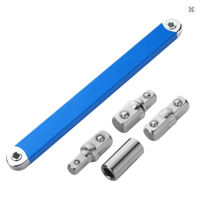 Подовжувальний ключ із храповим механізмом AND Tool 1/2", 1/4", 3/8" • Ключ-подовжувач для важкодоступних місць, авто, гаража та ремонту - Зображення 3