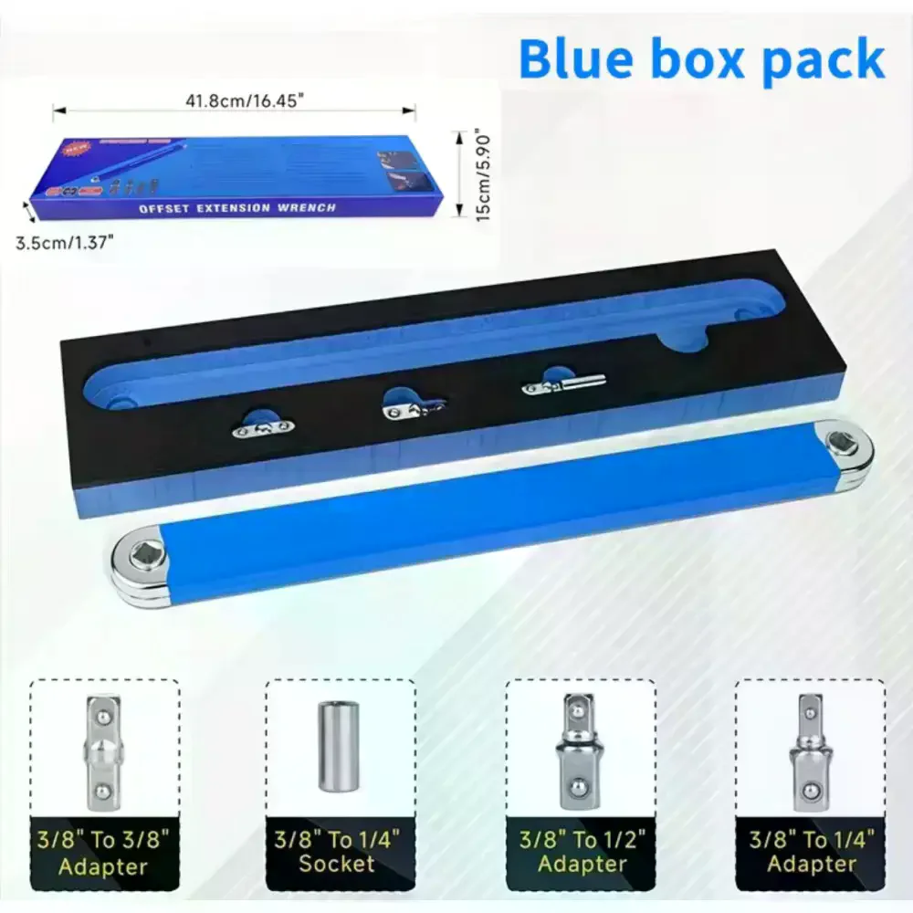 Подовжувальний ключ із храповим механізмом AND Tool 1/2", 1/4", 3/8" • Ключ-подовжувач для важкодоступних місць, авто, гаража та ремонту - Зображення 5