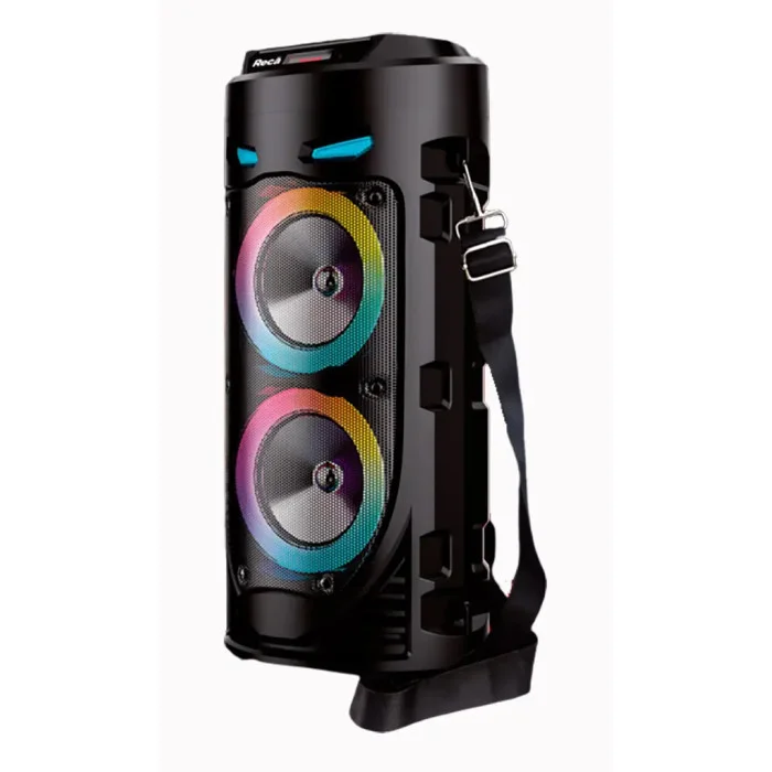 Портативна колонка Sing-e ZQS4239 з мікрофоном і світломузикою • Bluetooth колонка для музики, караоке, дому та відпочинку