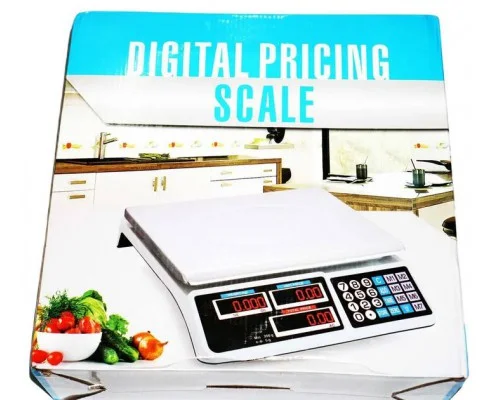 Торгові електронні ваги RIAS Digital Pricing до 40 кг • Настільні ваги з розрахунком ціни для магазину, ринку та складу - Зображення 3