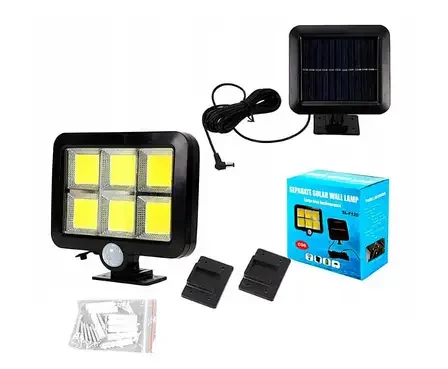 Вуличний акумуляторний LED ліхтар на сонячній батареї Solar Street Light SL-F120 • Світлодіодний автономний прожектор для двору, вулиці, саду та дачі - Зображення 4