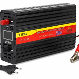Зарядний пристрій EY-1230A 30A 12V для свинцево-кислотних акумуляторів • Автоматична зарядка АКБ для авто, мото, ДБЖ і техніки