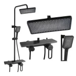 Змішувач для ванної кімнати Shower Set AND YLN16001H • Душова система з верхнім душем, ручною лійкою та стійкою